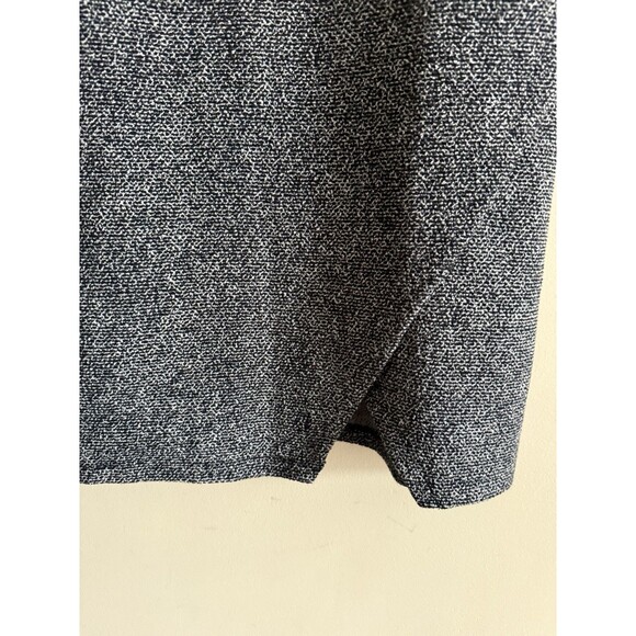 Loft Speckled Tweed Short Sleeve Sheath Dress Gray/Black Size 10 - Picture 2 of 5